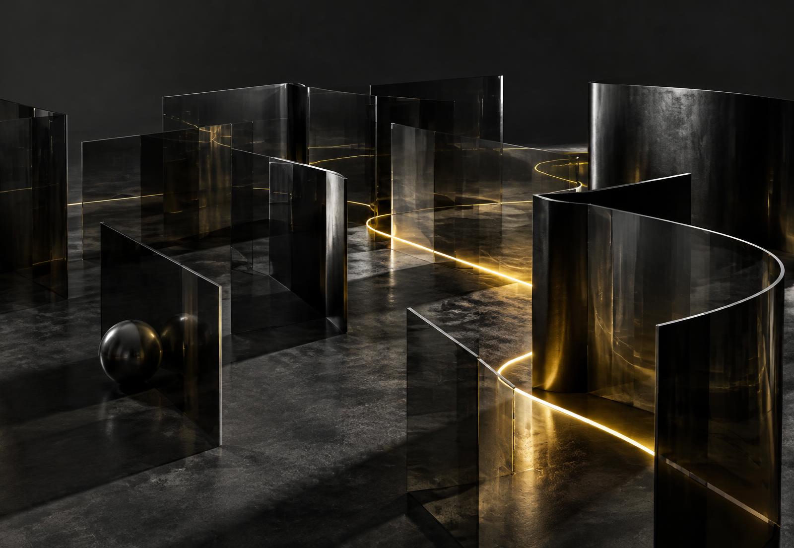 Light navigating a field of strategic choices